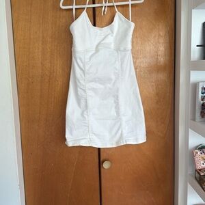 Aerie White Halterneck Dress
